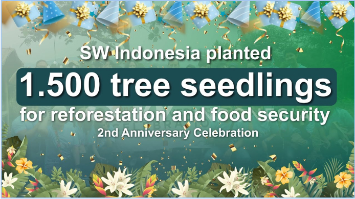 SW Indonesia CSR Program: Planted 1,500 Tree Seedlings in 2022